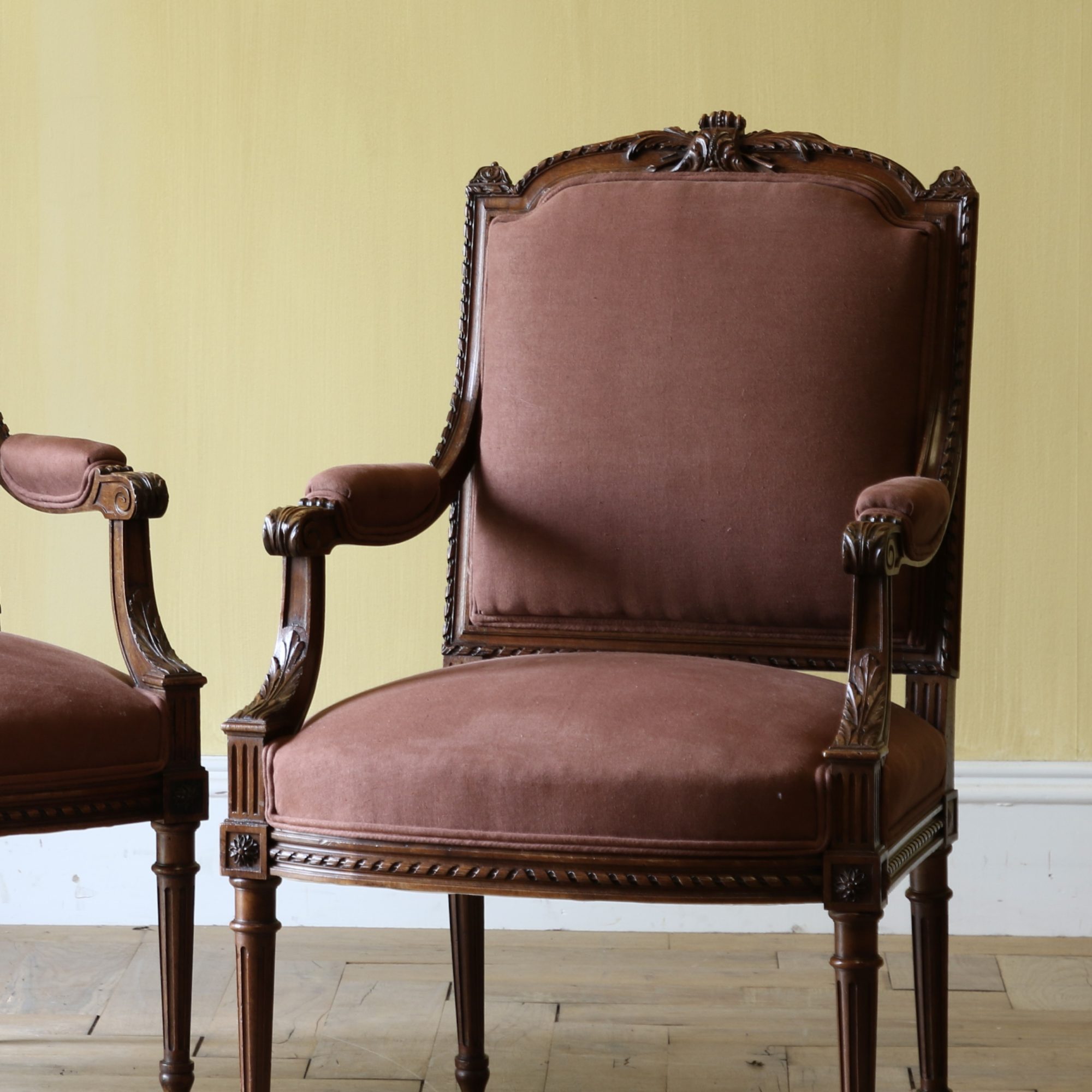 Pair of Louis XVI Fauteuil 